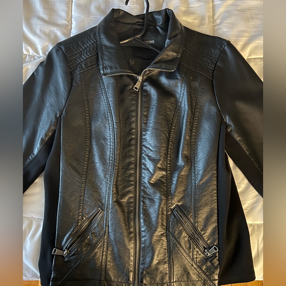 Faux leather jacket